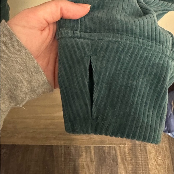 EUC Lululemon athletica Teal corduroy Scuba Hoodie SIZE XS/S - Picture 8 of 9